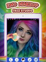 Emo Makeup Face Studio ポスター
