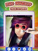 Emo Makeup Face Studio capture d'écran 2