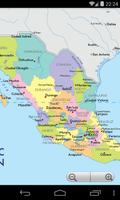Mexico Map Affiche