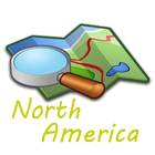 North America Map icon