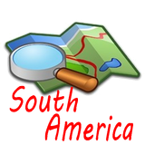 Ameryka Południowa Mapa ikona