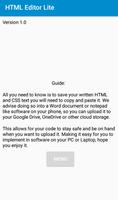 HTML Editor Lite capture d'écran 1