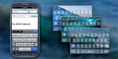 WaterWave Keyboard Theme الملصق