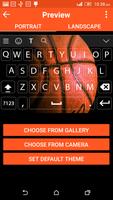 Basketball Keyboard Theme syot layar 2