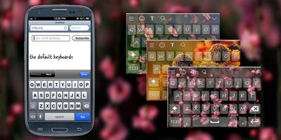 Flower Keyboard Theme Affiche