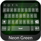 Neon Green Keyboard Them icône