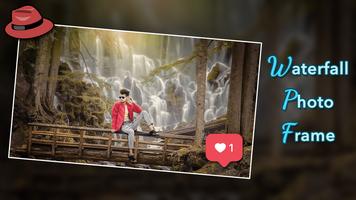 Waterfall Photo Frame الملصق