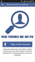 Who Viewed Me On Facebook ? Affiche