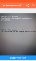 Text Recognition And Translate Affiche