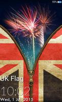 UK Flag Zipper Lock Screen screenshot 2