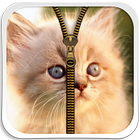 Cute Kitty Zipper Lock Screen आइकन