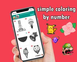 free coloring by number pixel sandbox Affiche