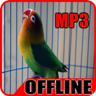 Suara Burung Lovebird Gacor Juara Offline icône