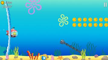 Sponge Submarine : Happy Dive Square Adventure screenshot 2