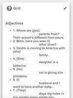 Possessive Adjectives (my,his) Affiche