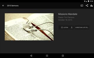 برنامه‌نما Christian Life Fellowship عکس از صفحه