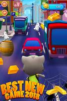 Tom subway rush : Talking Cat clash 3D スクリーンショット 1