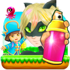 cat noir help dora: subway ladybug APK