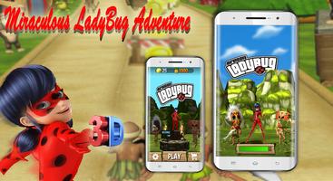 Miraculous adventure LADYBUG rush 3D स्क्रीनशॉट 1