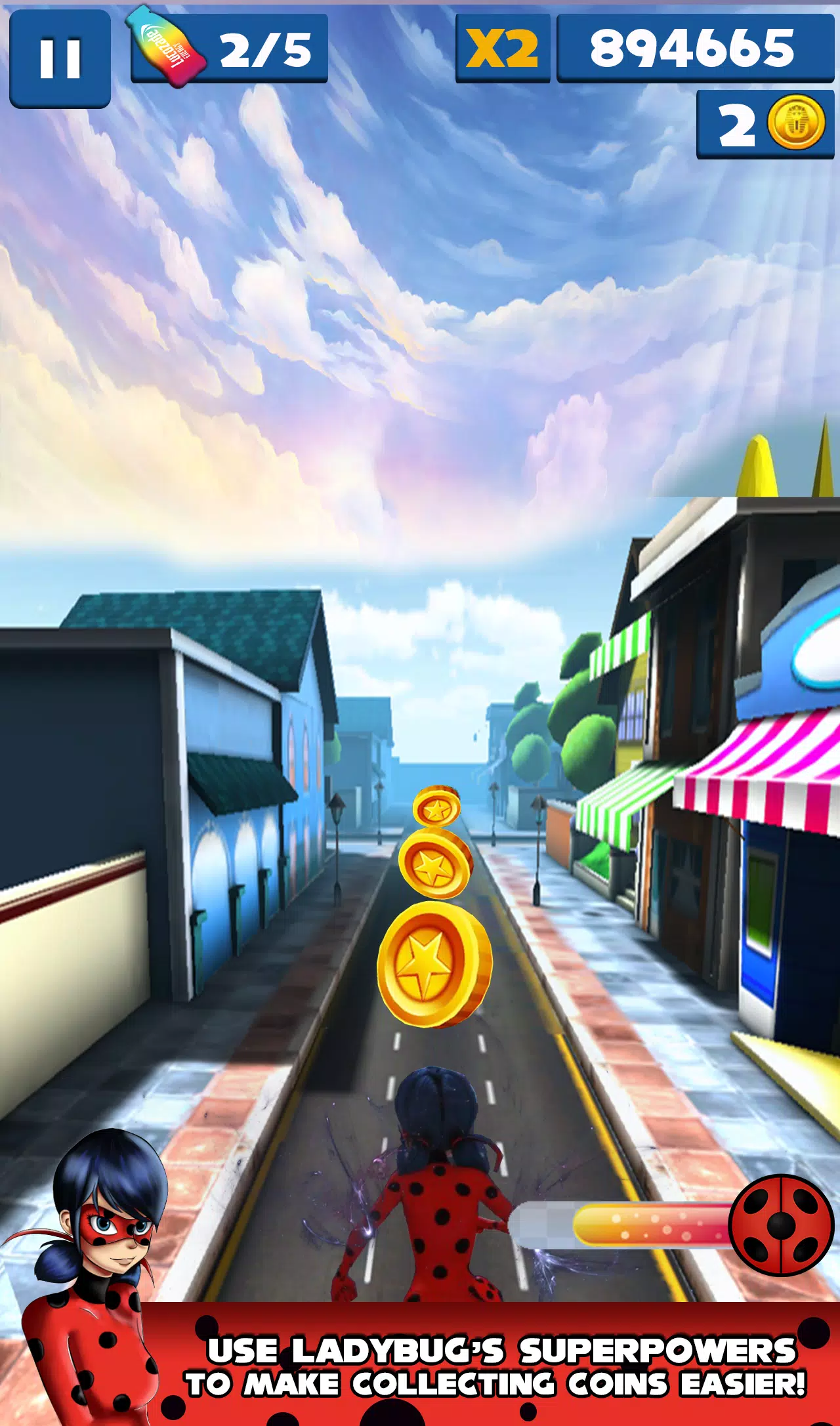 Miraculous Adventure LadyBug : CAT Noir Rush 3D Apk Download for