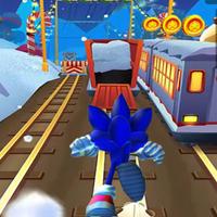 Super Sonic Subway Run Affiche