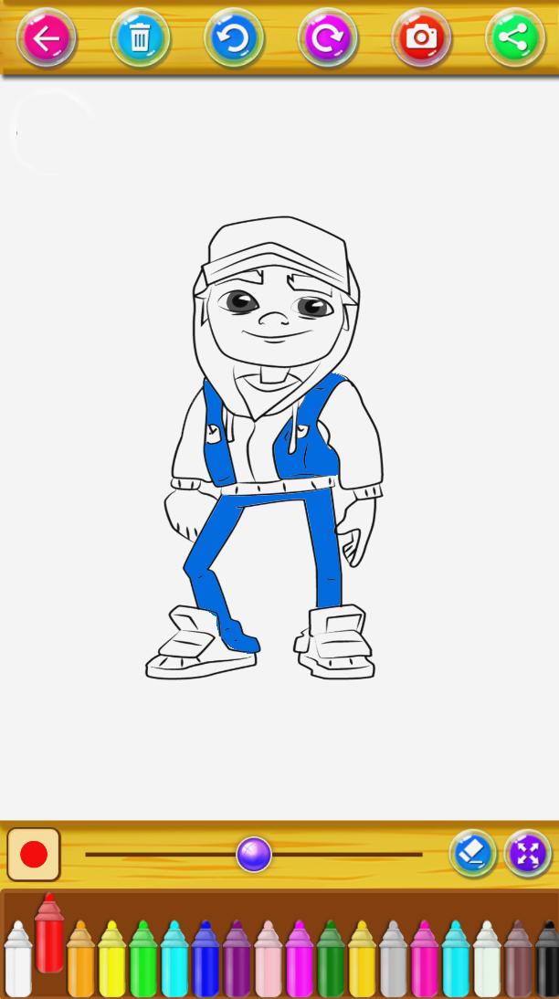 Subway Surfers Coloring Pages Printable for Free Download