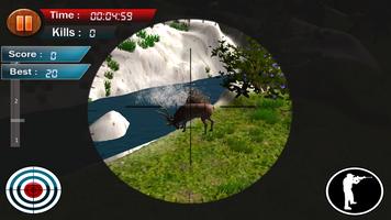 Deer hunter sniper 3D اسکرین شاٹ 1