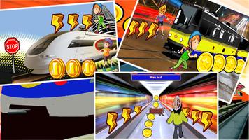 Subway Rail Rush Game FREE! постер