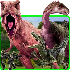 Dino attack-T rex dinosaur Iguanodon Jurassic city APK download