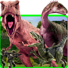 Dino attack-T rex dinosaur Iguanodon Jurassic city simgesi