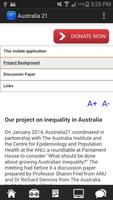 Australia21 Inequality ảnh chụp màn hình 1