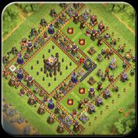 Town Hall 11 Thropy Base COC poster