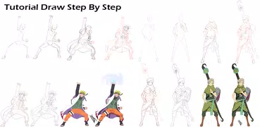 Tutoriais de desenho de naruto
