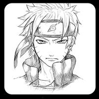 Tutorial Drawing Characters Naruto โปสเตอร์