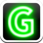 Glow Green Search ícone