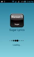 Maroon 5 Sugar Lyrics Free Affiche