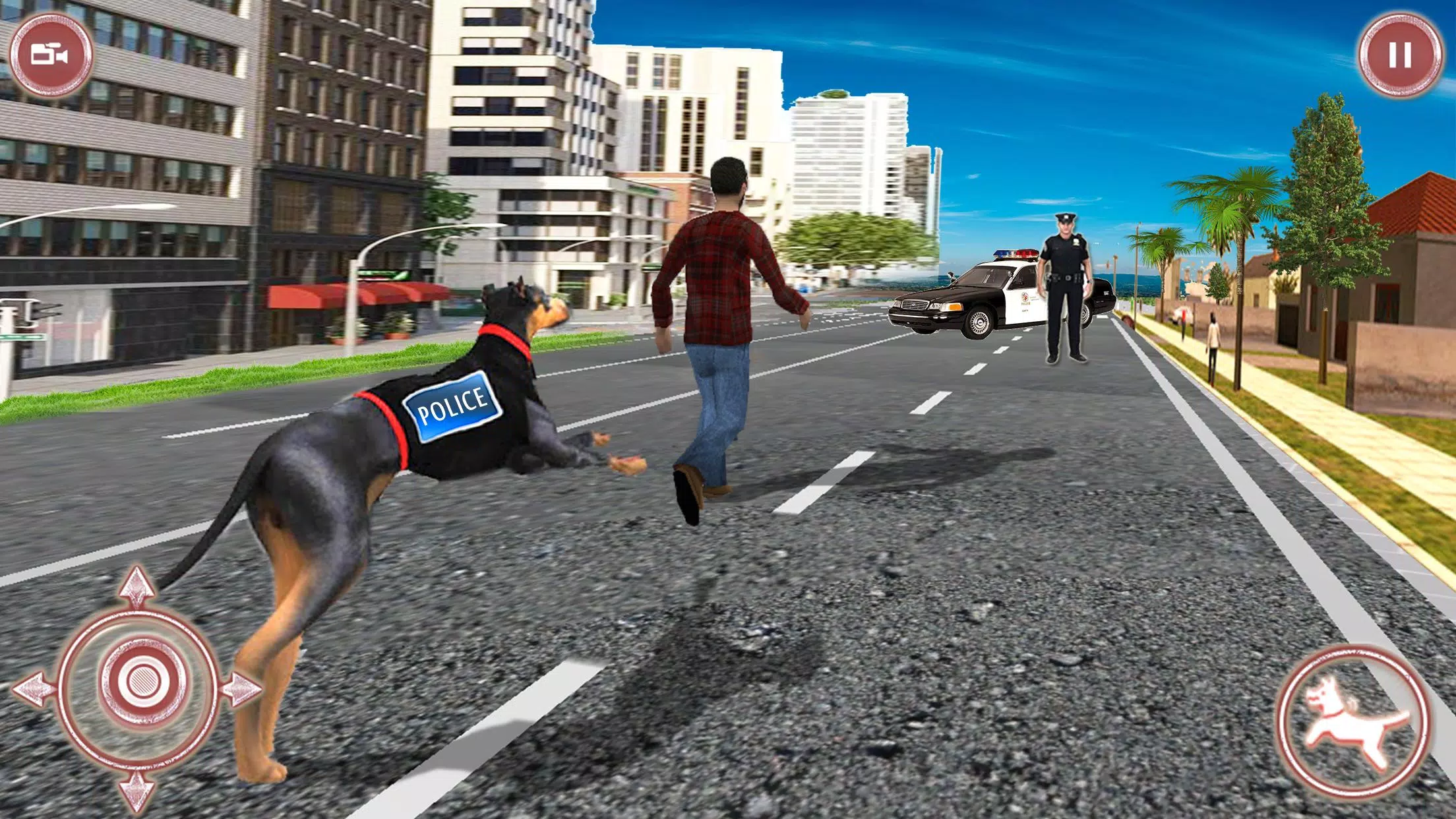 Download do APK de Cachorro correr atrás Jogos : Polícia Crime