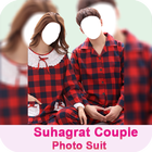 Suhagrat Couple Photo Suit : Lovely Couple Photo-icoon