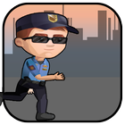 Police Run 2D Zeichen