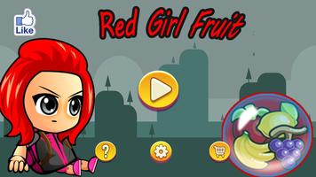 Red Girl Fruit Affiche