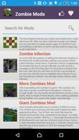 برنامه‌نما Zombie Mod For MCPE` عکس از صفحه