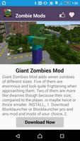 برنامه‌نما Zombie Mod For MCPE` عکس از صفحه