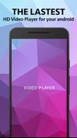 Video Player HD FLV AC3 MP4 الملصق