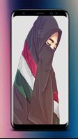Muslimah Cartoon Wallpaper - blessings capture d'écran 3