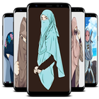 Teen Muslimah Cartoon biểu tượng