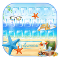 夏日清涼海灘鍵盤主題