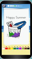 Summer Theme Coloring Pages 截图 1