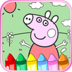 Coloring Game for Piggy Pink