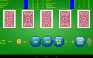 Video Poker Game capture d'écran 2