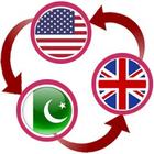 USD to British Pound & Pakistani Rupees Converter icône
